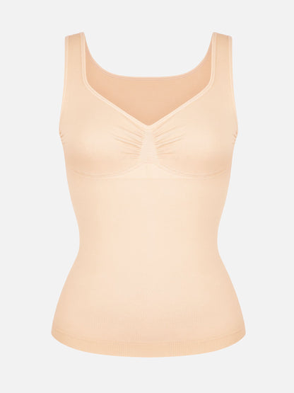 MyCurve Bust Support Waist and Abdomen Control Shape  Wide Straps Tank Top