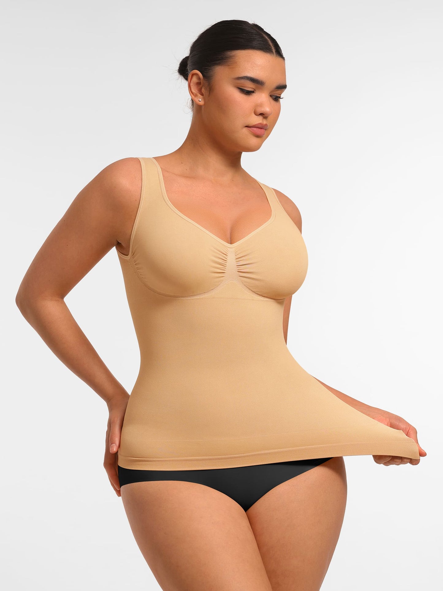 MyCurve Bust Support Waist and Abdomen Control Shape  Wide Straps Tank Top