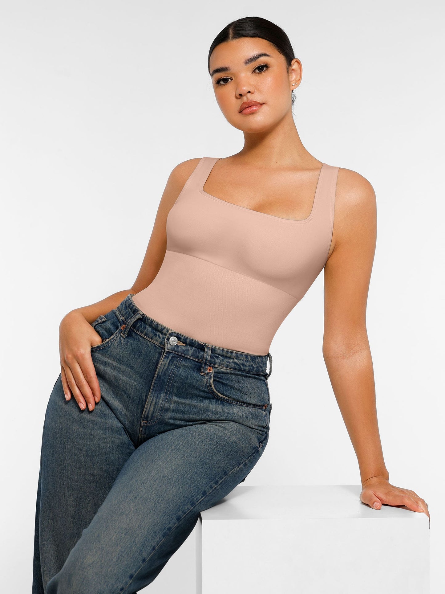 MyCurve Seamless Shapewear Thong Bodysuit