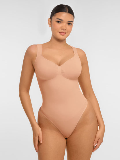 MyCurve Tummy Control Seamless Wide Strap Bodysuit
