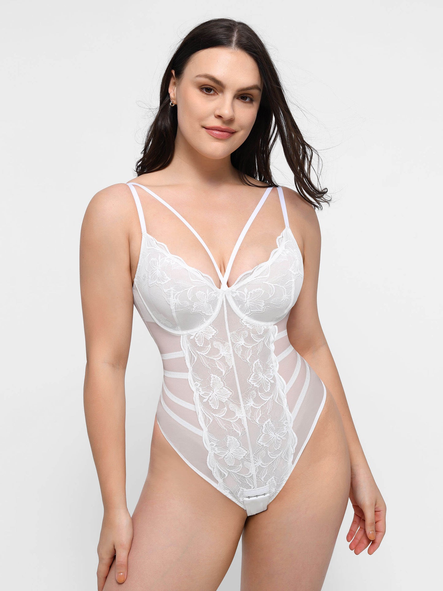 MyCurve Lace Smooth Thong Shaping Bodysuit
