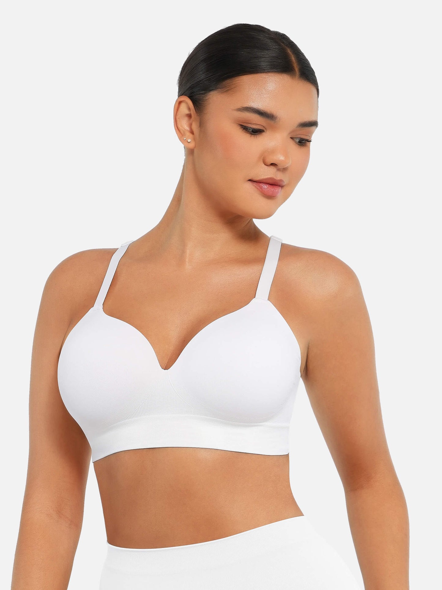 MyCurve 1 V Neck Shaping Bodysuit + 1 Push-Up Seamless Bra