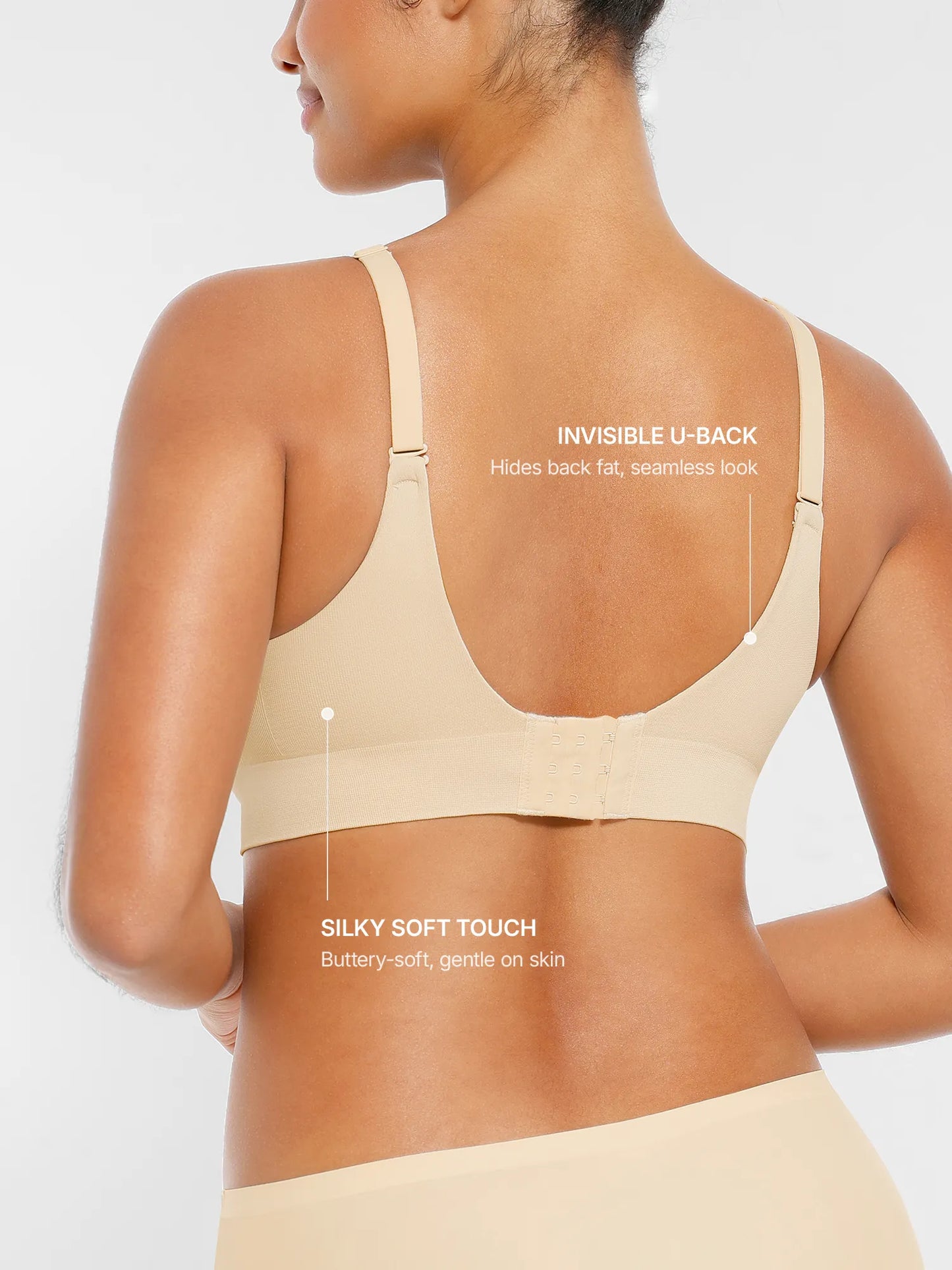 MyCurve Wireless Seamless Push-Up V-neck Bra