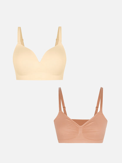 MyCurve 1 Push-Up Seamless Bra + 1 Smooth Seamless Bra