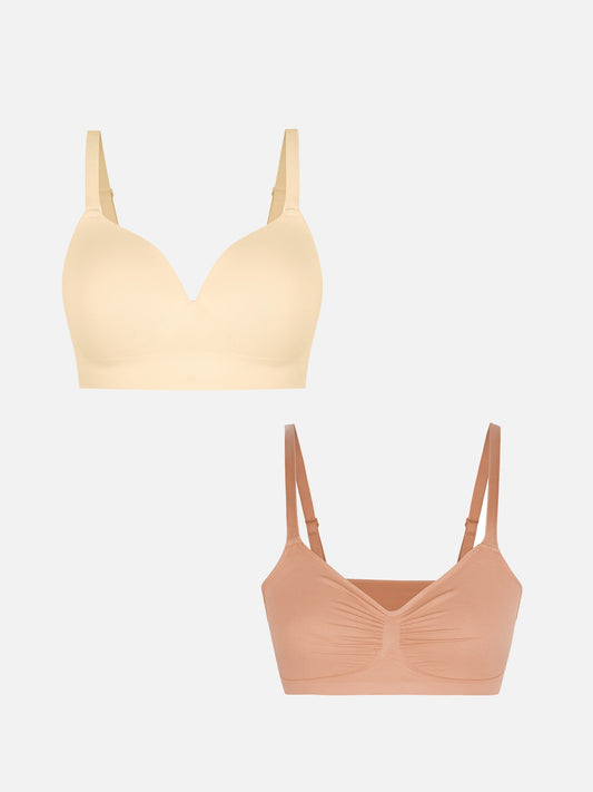 MyCurve 1 Push-Up Seamless Bra + 1 Smooth Seamless Bra