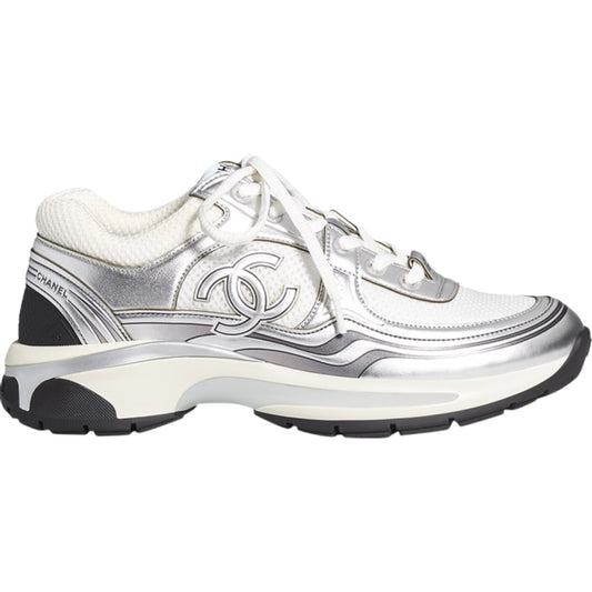 Chanel Silver Trainer