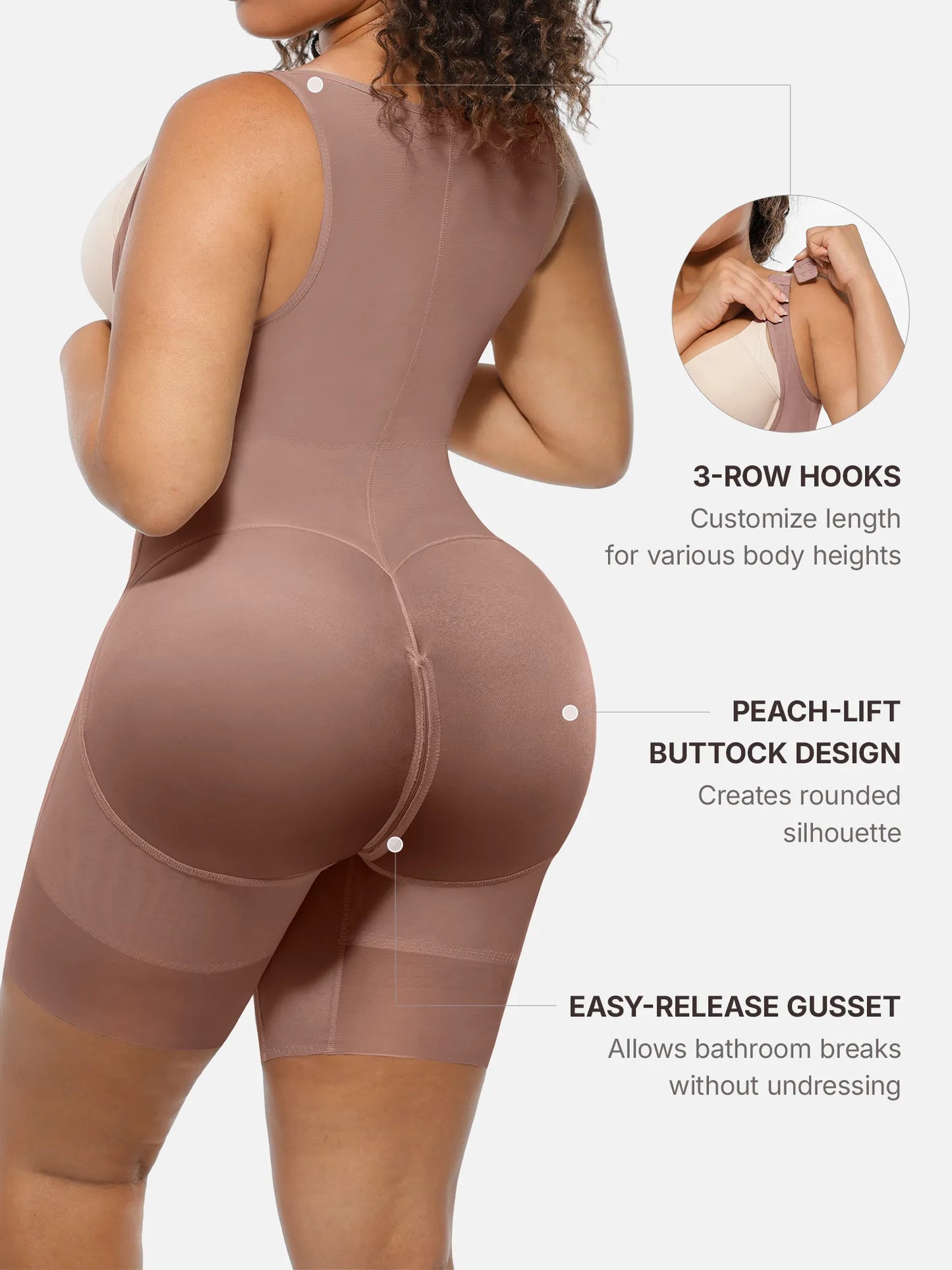 MyCurve U-Shaped Faja Tummy Control Butt Lift Bodysuit